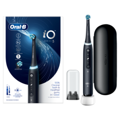 Магнитная зубная щетка Oral-B IO 5 Black для чистки зубов, 1 упаковка