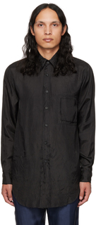 SSENSE Эксклюзивная черная рубашка с нашивками Edward Cuming