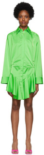 Зеленое мини-платье Candice The Attico