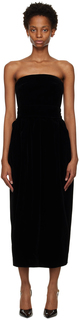 Черное платье-макси без бретелек GIA STUDIOS