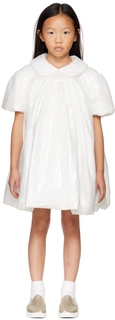 Детское белое платье с воротником CRLNBSMNS