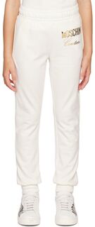 Детские белые брюки для отдыха &apos;Couture&apos; Moschino