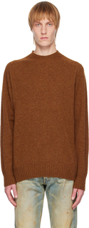 Коричневый бесшовный свитер Margaret Howell
