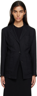 Черный узкий пиджак Totême Toteme