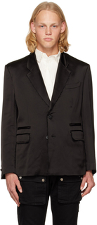 Черный дымчатый пиджак наизнанку C2H4