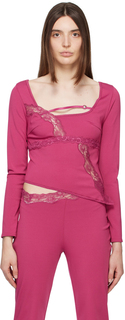 SSENSE Эксклюзивная фиолетовая асимметричная блуза VAILLANT