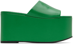 Зеленые затемненные сандалии на платформе Simon Miller