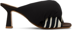 Черно-коричневые босоножки на каблуке Momber Ugo Paulon