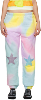 Разноцветные брюки для отдыха с принтом тай-дай Collina Strada