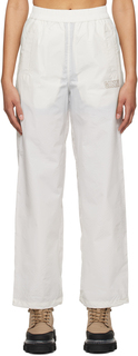 Белые брюки для отдыха с кулиской GANNI