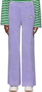 Пурпурные брюки для отдыха из вискозы Palm Angels