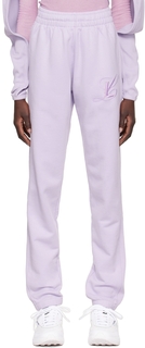 Пурпурные брюки для отдыха с логотипом Luar