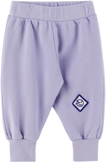 Фиолетовые брюки для отдыха Baby с нашивкой Wynken