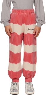 Детские розовые брюки для отдыха с принтом тай-дай Jellymallow