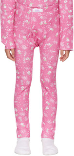 Детские розовые брюки для отдыха с цветочным принтом ERL