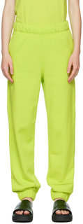 Зеленые хлопковые брюки для отдыха GANNI