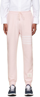 Розовые брюки для отдыха с 4 полосками Thom Browne