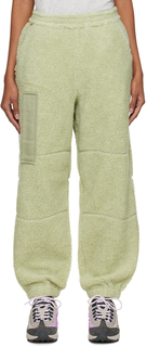 Зеленые брюки для отдыха с вышивкой Dime
