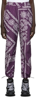 Пурпурные брюки для отдыха с принтом в виде банданы Palm Angels