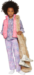 Детские фиолетовые брюки для отдыха с цветочным принтом ERL