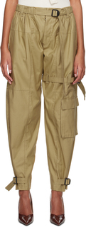 Бежевые брюки карго с карманами Vejas Maksimas
