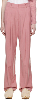 Розовые брюки из гелевой ткани The Frankie Shop