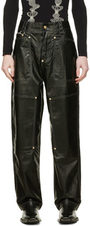 Черные брюки из искусственной кожи Mercury Eytys