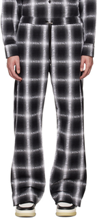 Черно-белые пижамные брюки AMIRI