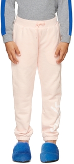 Детские розовые брюки с логотипом Kenzo