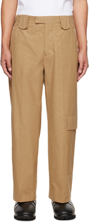 Желто-коричневые брюки Milas Nanushka