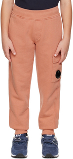 Детские розовые базовые брюки для отдыха C.P. Company Kids