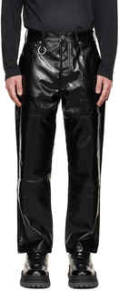 Черные угловые брюки с покрытием Études