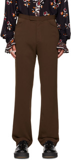 SSENSE Эксклюзивные коричневые брюки Anna Sui