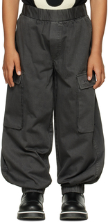 Детские серые выцветшие брюки карго MM6 Maison Margiela