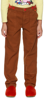 Детские оранжевые брюки-карго со вставками Marc Jacobs