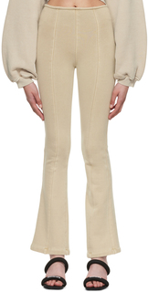Серо-коричневые узкие брюки Alexander Wang