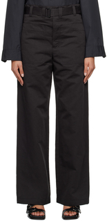 Серые брюки с карманами и поясом LEMAIRE