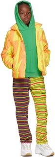 Детские разноцветные вельветовые брюки в полоску ERL