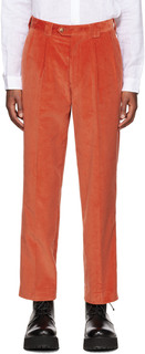 Оранжевые брюки со складками Paul Smith