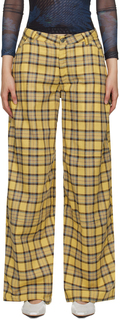 Желтые брюки в горошек Collina Strada