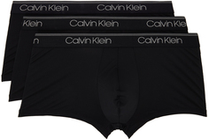 Набор из трех черных трусов-боксеров Micro Calvin Klein Underwear