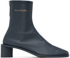 Синие ботинки с логотипом Acne Studios