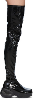 Черные высокие сапоги G Givenchy