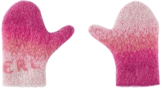 Детские розовые варежки с градиентом ERL