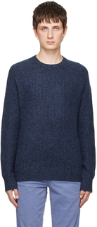 Темно-синий свитер с пирсом rag &amp; bone