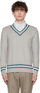 Эксклюзивный серый вязаный свитер SSENSE Ernest W. Baker