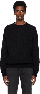Черный плетеный свитер Filippa K