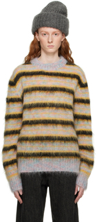 Разноцветный полосатый свитер Marni