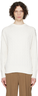Белый плетеный свитер Filippa K