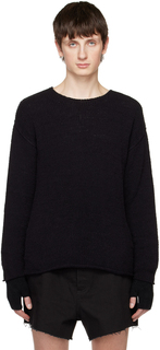 Черный свитер с круглым вырезом Isabel Benenato